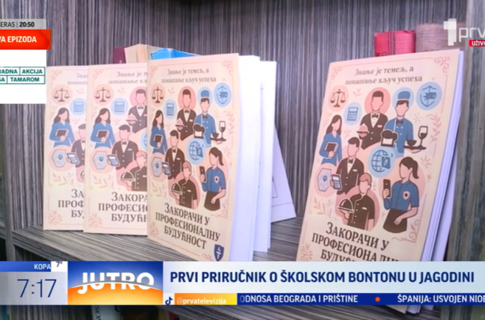 Jedinstvena ideja učenica iz Jagodine: Prvi priručnik o školskom bontonu VIDEO